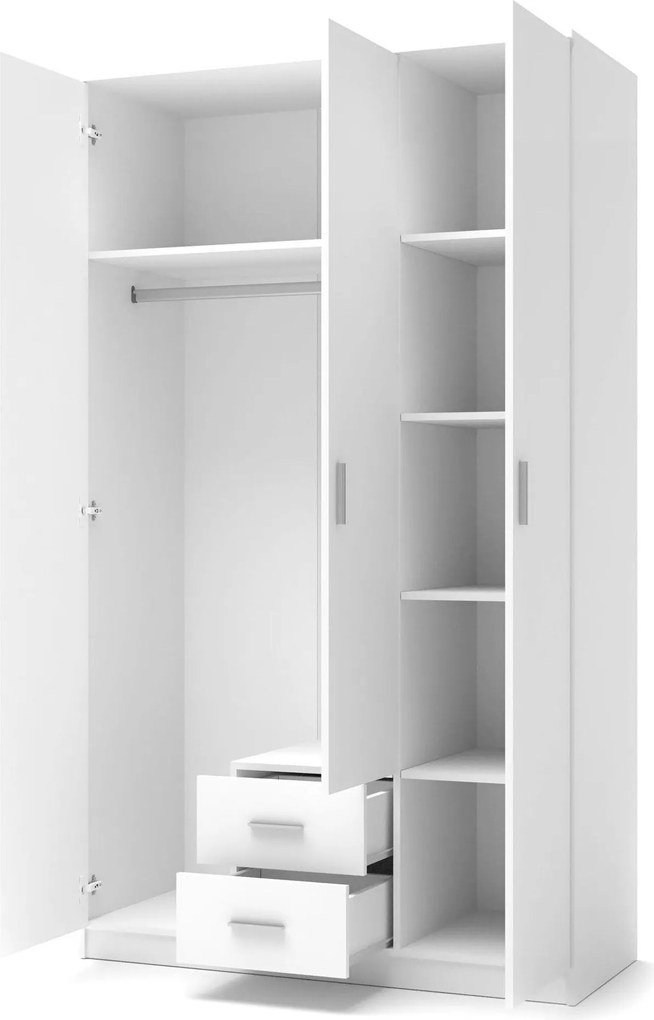 Roupeiro Cirveso 113, Carvalho sonoma, 205x120x52cm, 97.6 kg, Portas para roupeiro: Com dobradiças, Número de prateleiras: 5, Número de prateleiras: 5