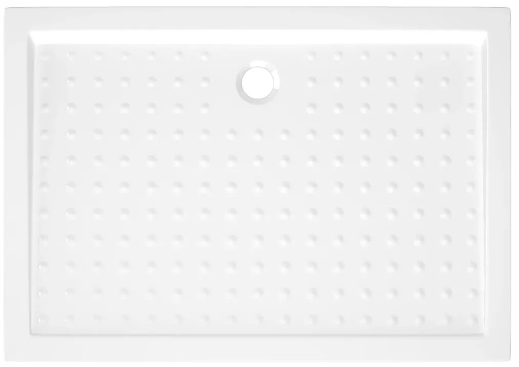 Base de chuveiro com pontos 70x100x4 cm ABS branco