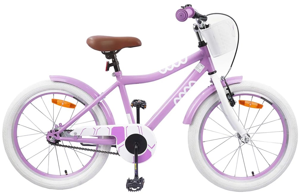 vidaXL Bicicleta Infantil 20 Polegadas para 6-11 Anos Roxo
