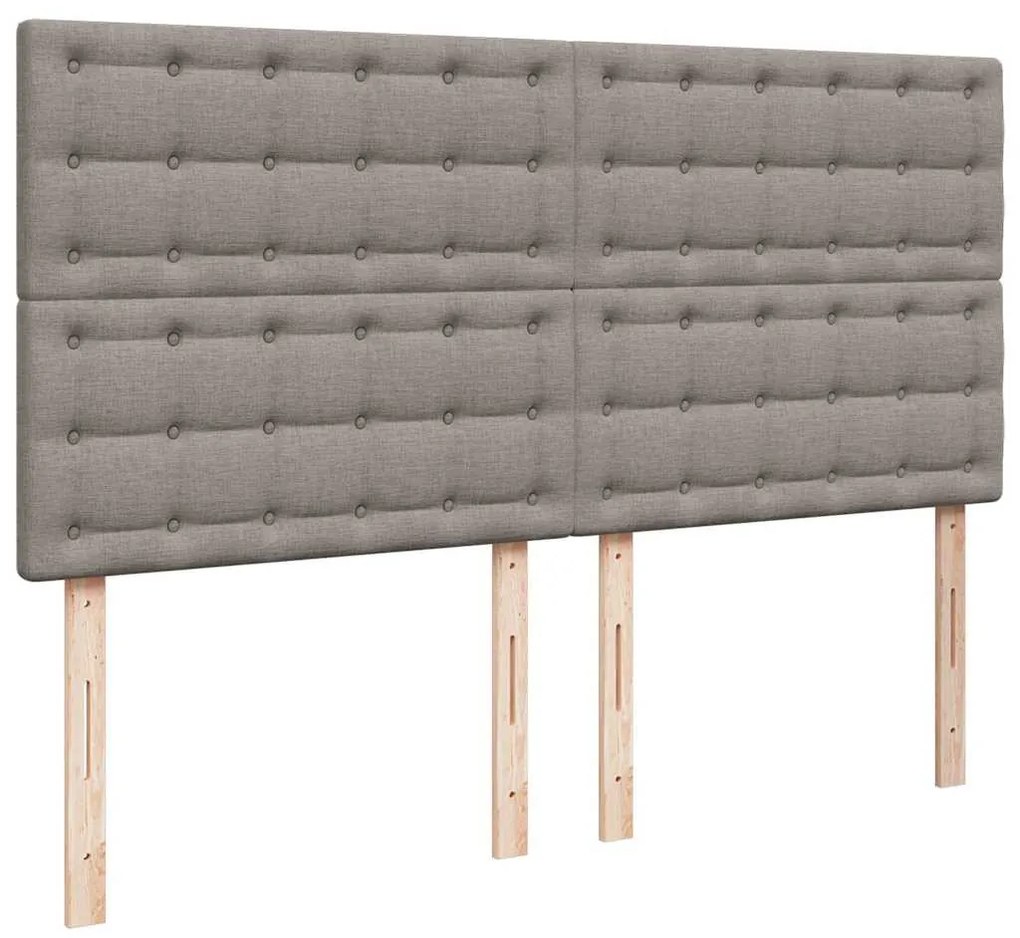 Estrutura de cama otomana com colchão tecido cinzento 160x200cm