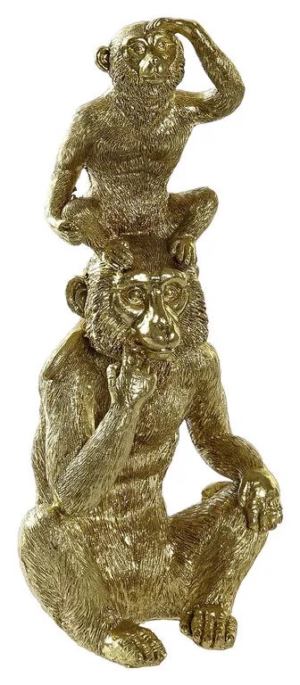 Figura Decorativa Dkd Home Decor Dourado Resina Colonial (13,5 X 10 X 30 cm)