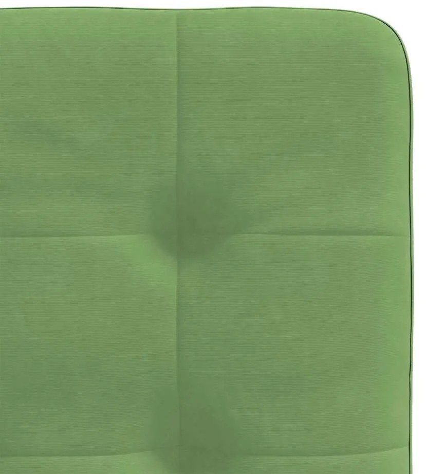 Cadeiras de jantar 6 pcs veludo verde-claro