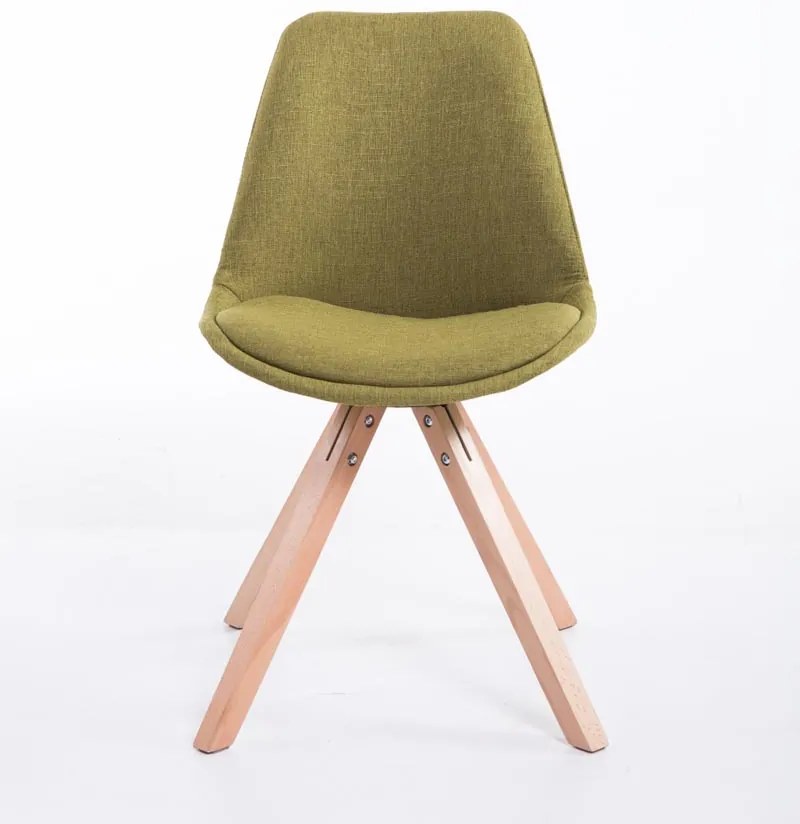 Cadeira cozinha e jantar Toulouse em tecido Square 48 x 84 x 56 cm Verde