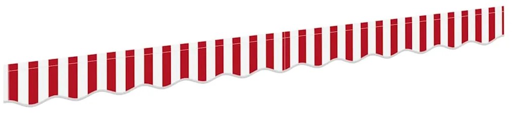 valência pra estrutura de 2,5m, listrada vermelha e branca, 2,3x0,2m