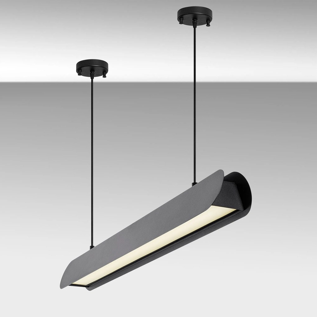 Chandelier Ens – Preto – 109 cm x 10 cm x 130 cm