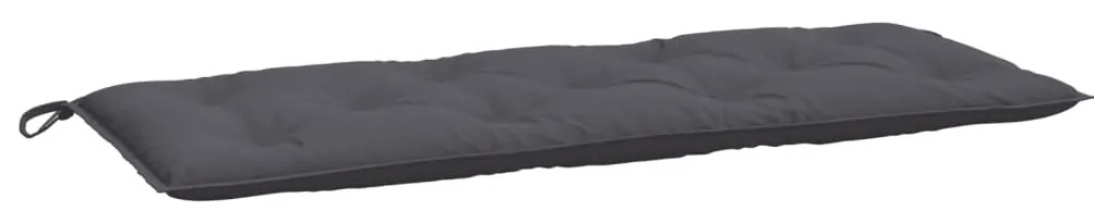 Almofadões banco jardim 2pcs 120x50x7cm tecido oxford antracite