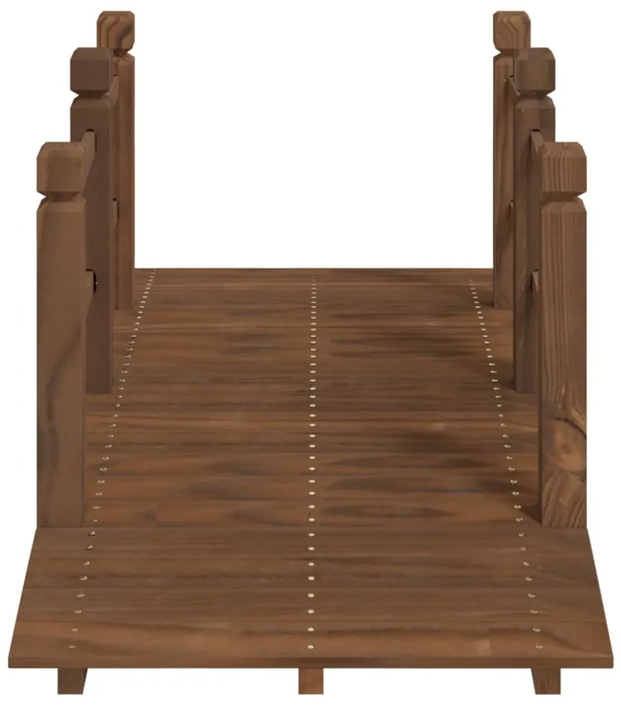 Ponte de jardim com corrimões 150x67x56 cm abeto maciço
