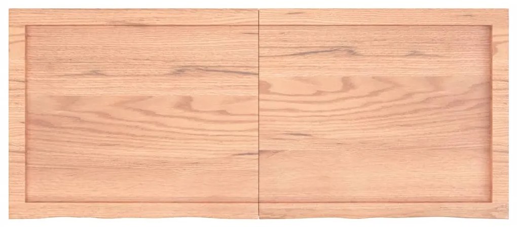 Tampo de mesa 120x50x(2-4) cm carvalho tratado castanho-claro