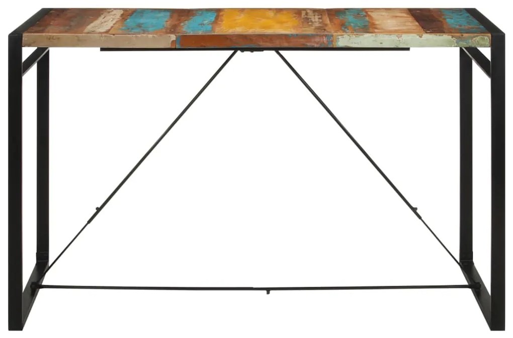 Mesa de bar 175x90x110 cm madeira recuperada maciça
