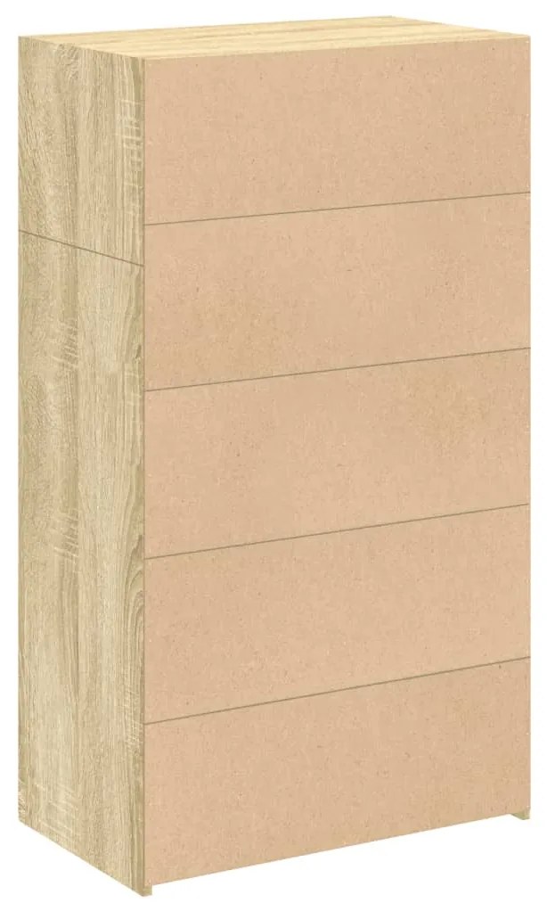 Armário alto 70x41x124 cm derivados de madeira carvalho sonoma