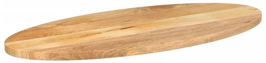 Tampo de mesa oval 80x40x3,8 cm madeira de mangueira maciça