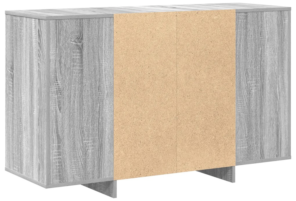 Buffet Cinzento sonoma de Madeira de Engenharia 120 x 41 x 75 cm
