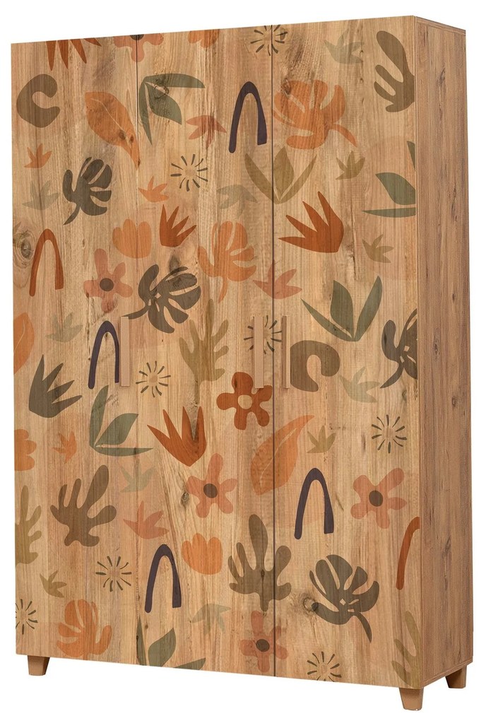 Roupeiro Leva Hedera – Atlantic Pine – 120 cm x 189 cm x 48 cm