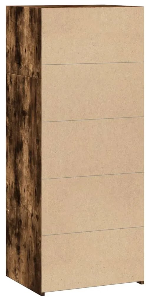 Armário alto 50x41x124 cm derivados de madeira carvalho fumado