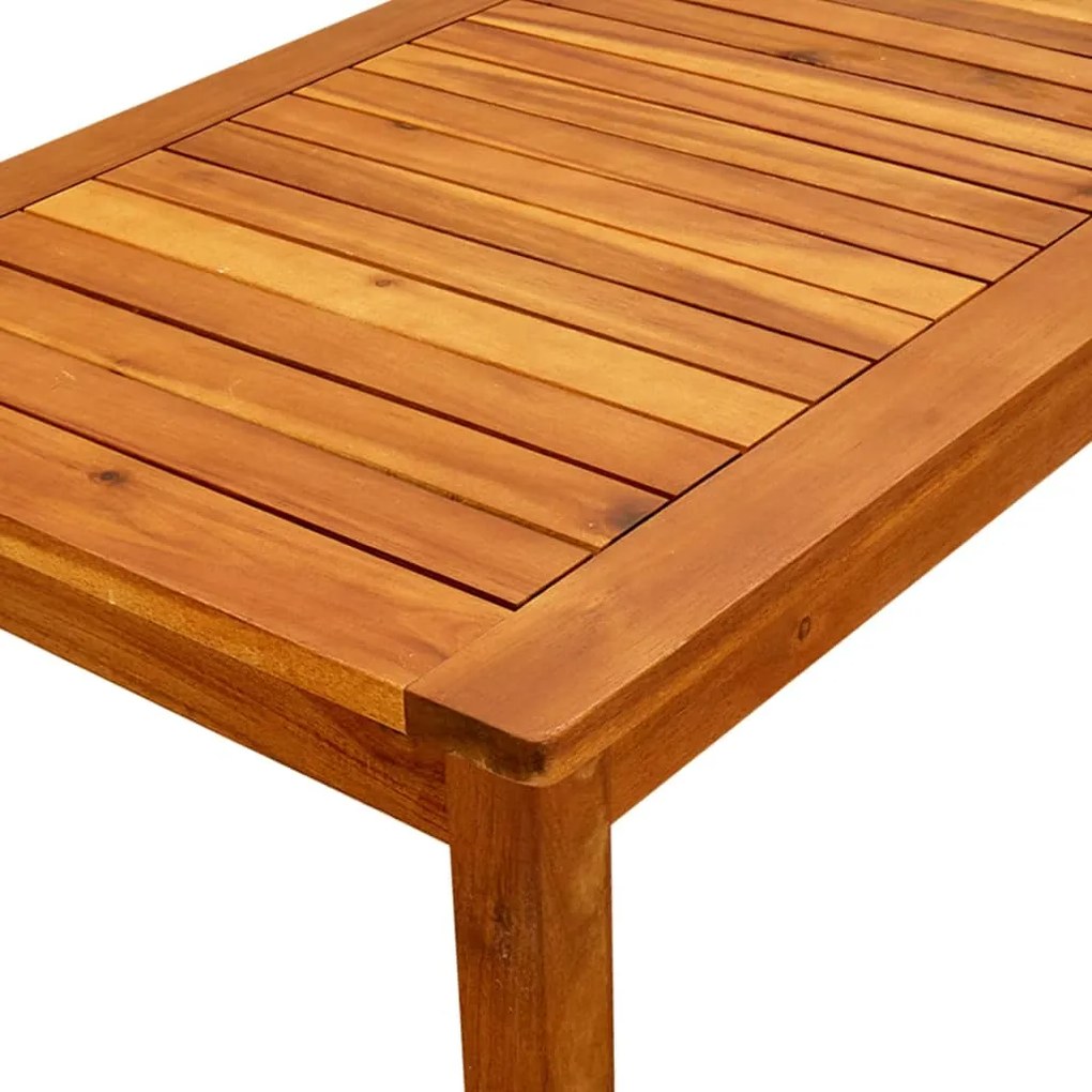 Mesa de centro p/ jardim 90x50x36 cm madeira de acácia maciça