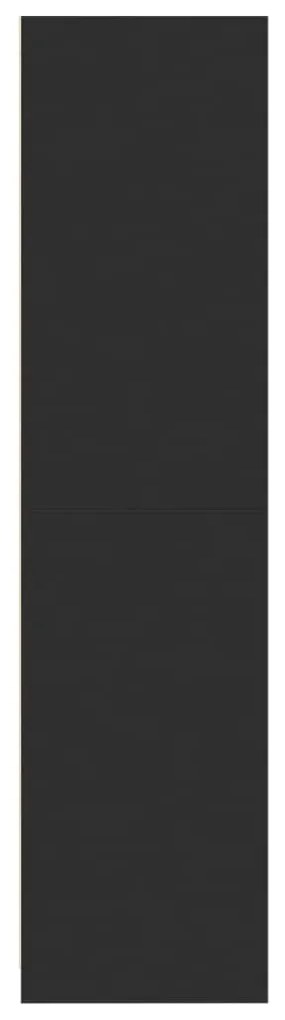 Roupeiro 100x50x200 cm contraplacado preto