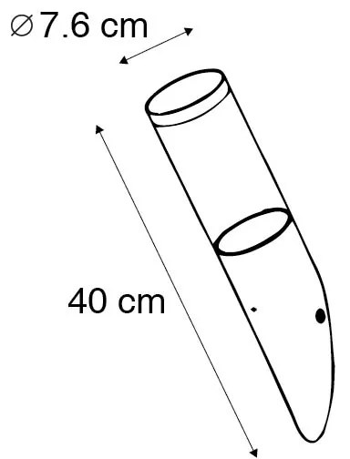 Candeeiro de parede exterior moderno cinzento escuro IP44 com sensor crepuscular - Rox