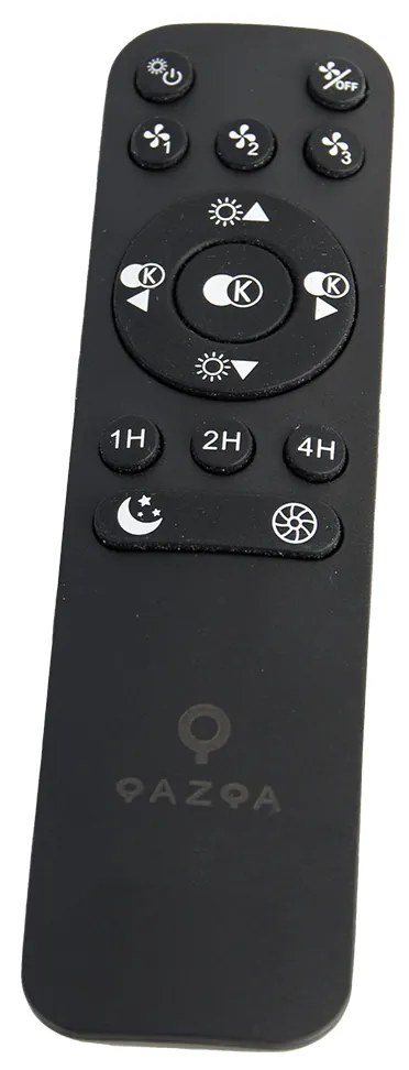 Ventilador de teto prateado com LED e efeito de estrelas regulável - Clima Design