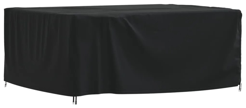 vidaXL Capa para mobiliário de jardim 200x165x80 cm 420D oxford preto