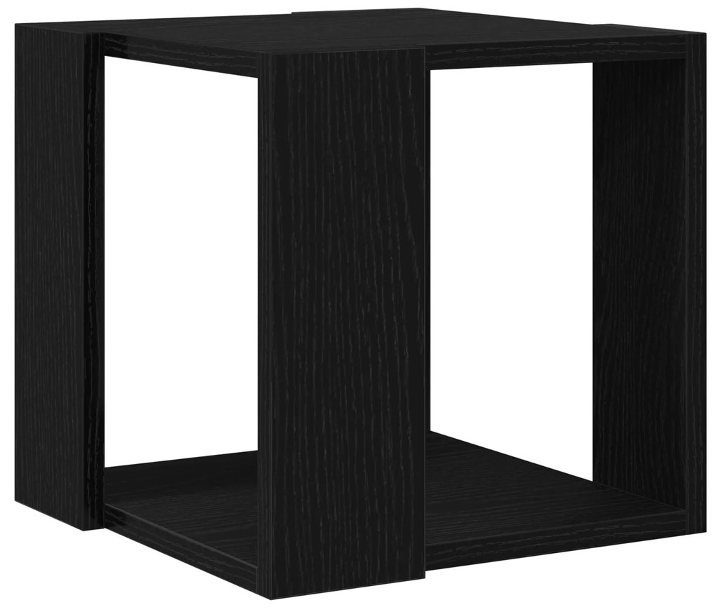Mesa de Centro Carvalho Preto MDF 32 x 32 x 30 cm Simples