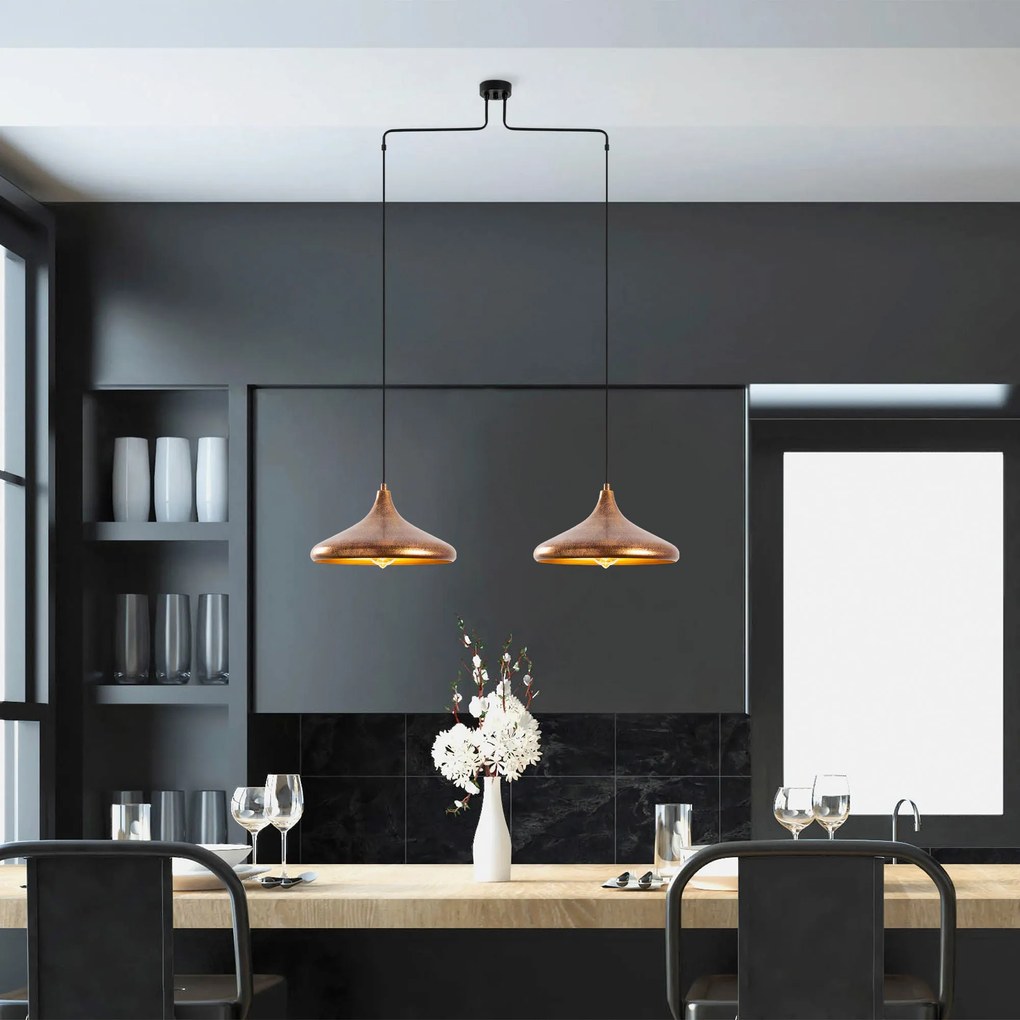 Chandelier Barek – Patina – 100 x 35 x 132 cm