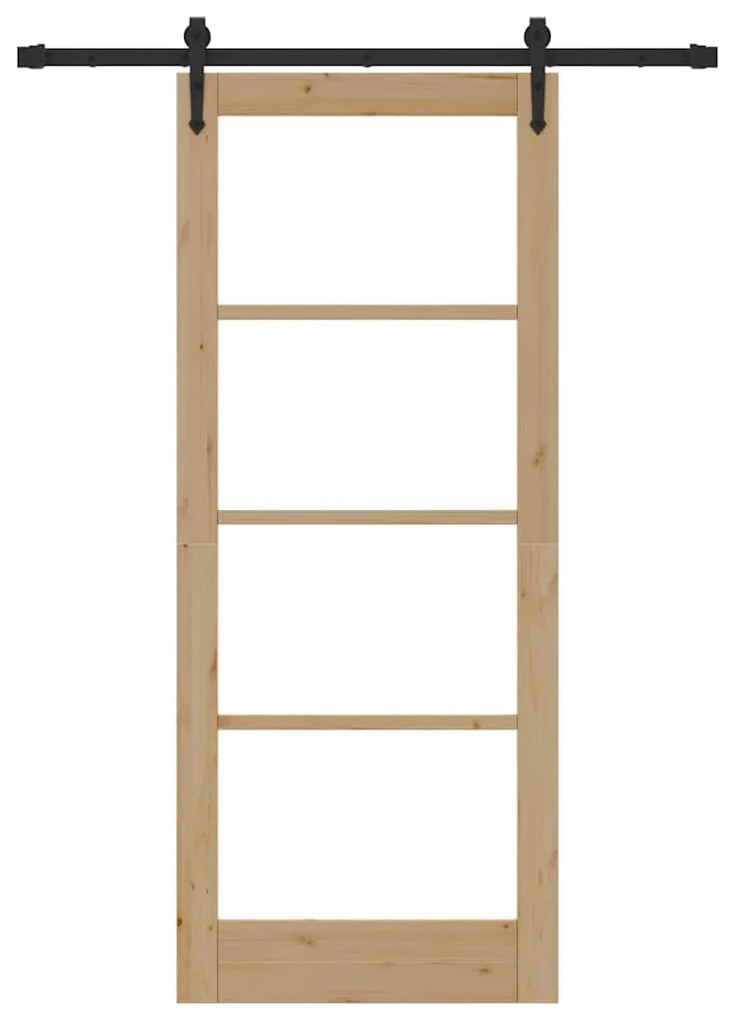 Porta de Correr vidaXL com Conjunto de Hardware 'ORKDAL'83x202 cm