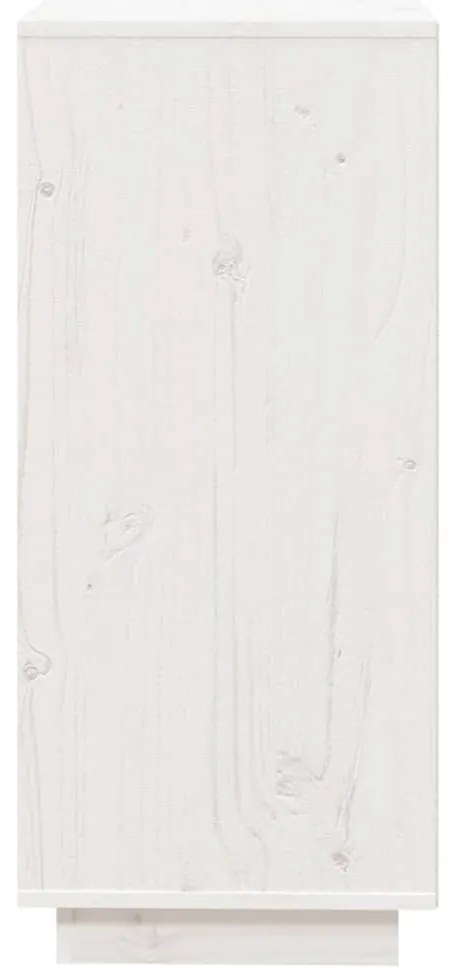 Aparador 74x35x80 cm madeira de pinho maciça branco