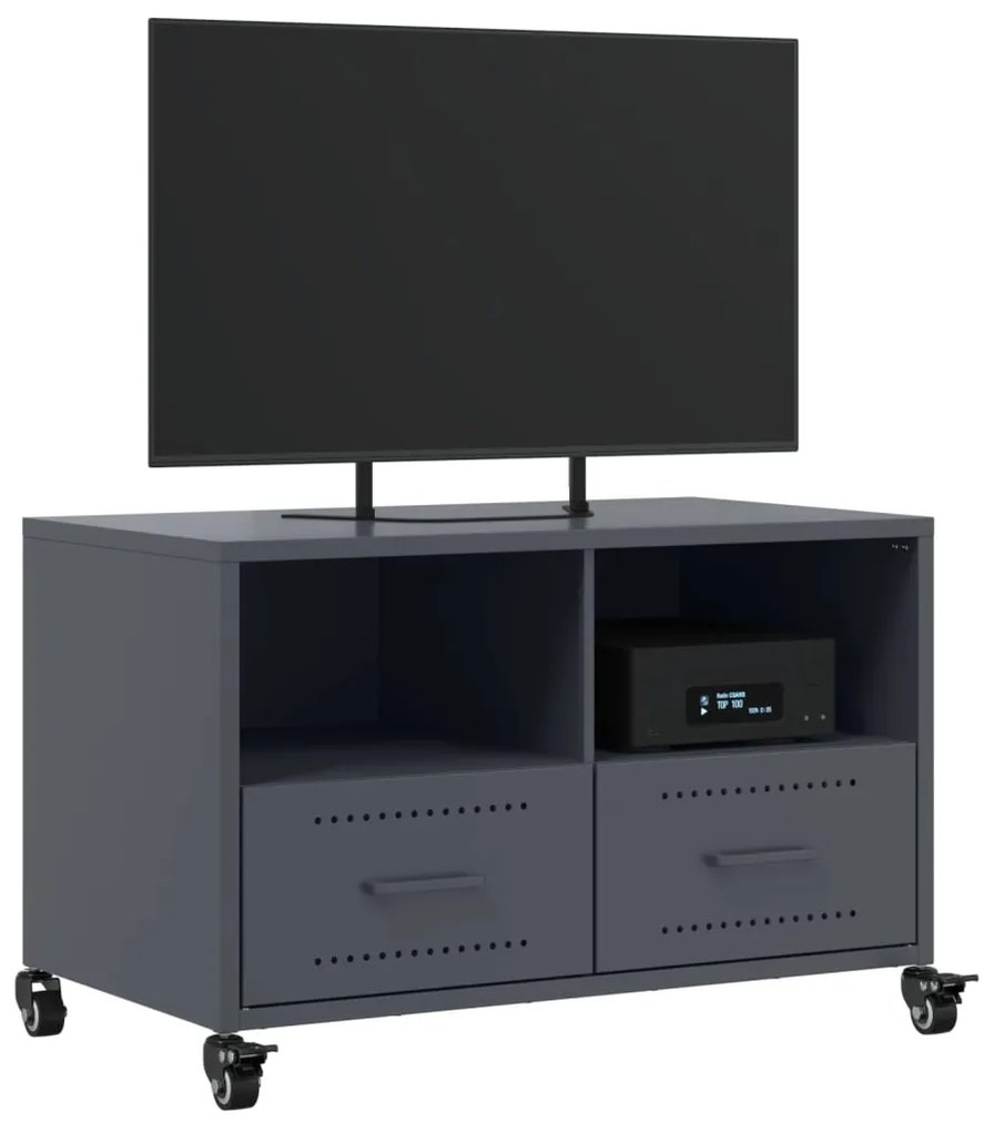 Móvel de TV 68x39x43,5 cm aço antracite