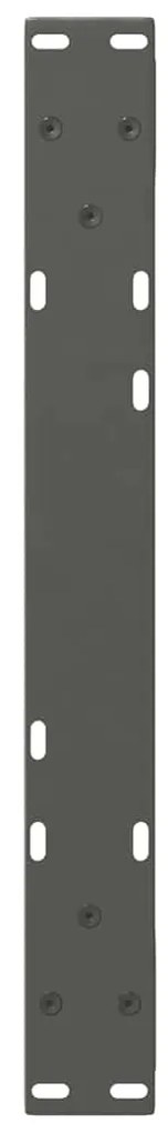 Pés para mesa de centro 2 peças antracite 50x(30-31,3) cm aço