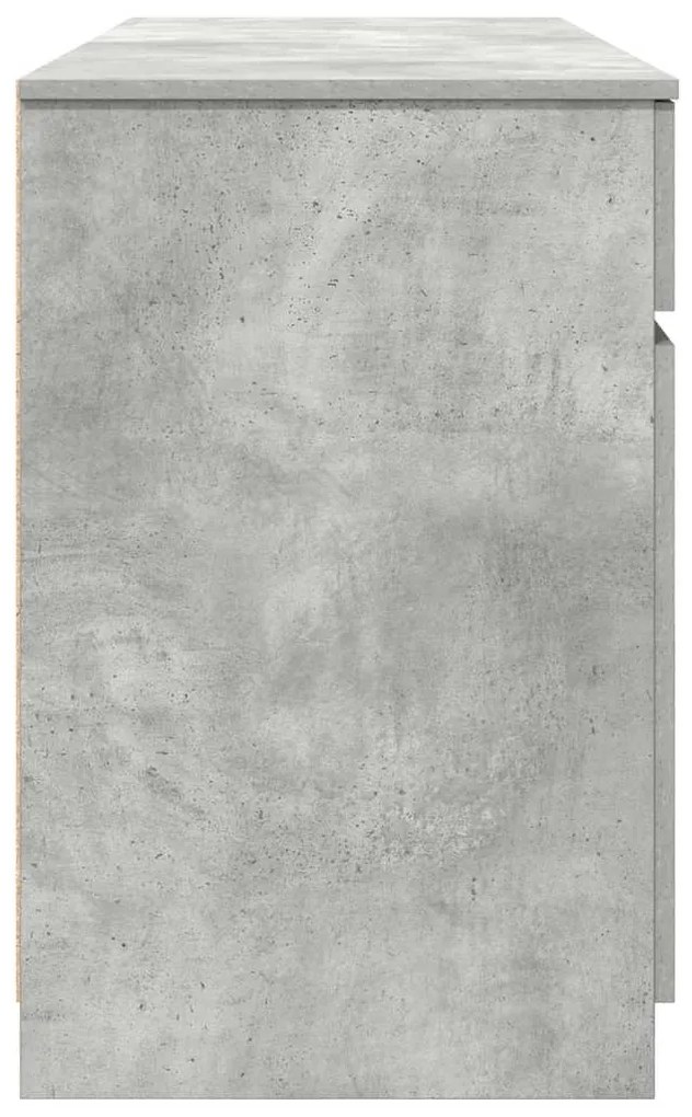 Escrivaninha vidaXL Cinza Concreto 140x49x76 cm Madeira Composta
