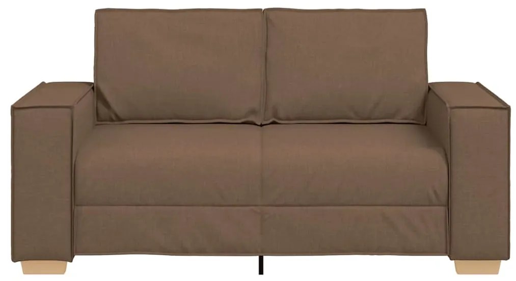Sofá de 2 lugares marrom 120 cm tecido
