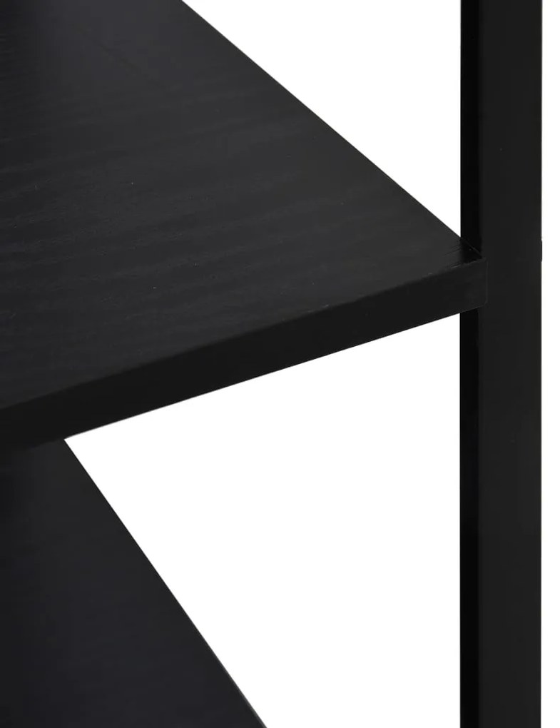 Armário para micro-ondas derivados de madeira preto