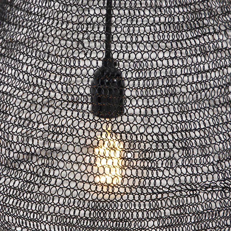 Candeeiro de suspensão oriental preto 45 cm - Nidum L