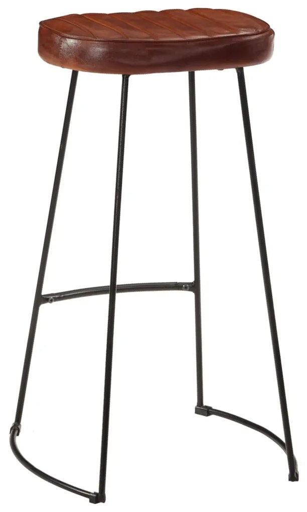 Bancos de bar Gavin 2 pcs 44x37,5x78 cm castanho-escuro
