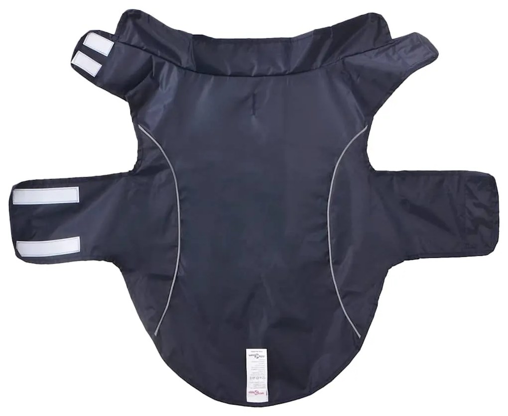 Capa de chuva para cães com tiras reflectoras azul-marinho 2XL