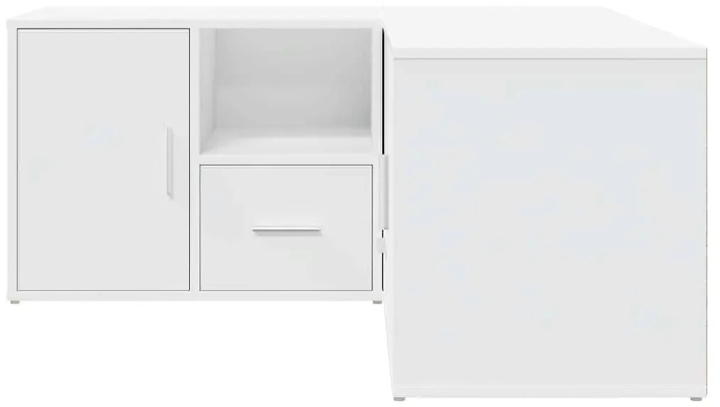 Armário de canto 160x40x45 cm derivados de madeira branco