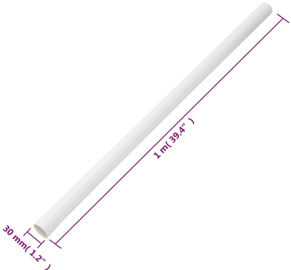 Calhas para cabos com clipes Ø30 mm 30 m PVC
