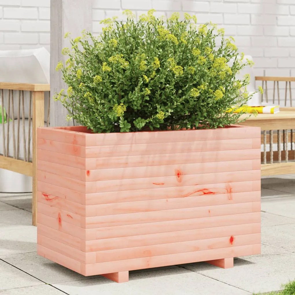 vidaXL Vaso/floreira de jardim 70x40x49,5 cm madeira de douglas maciça