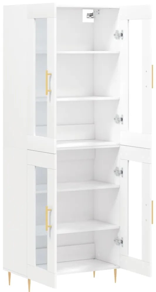 Armário alto 69,5x34x180 cm derivados de madeira branco