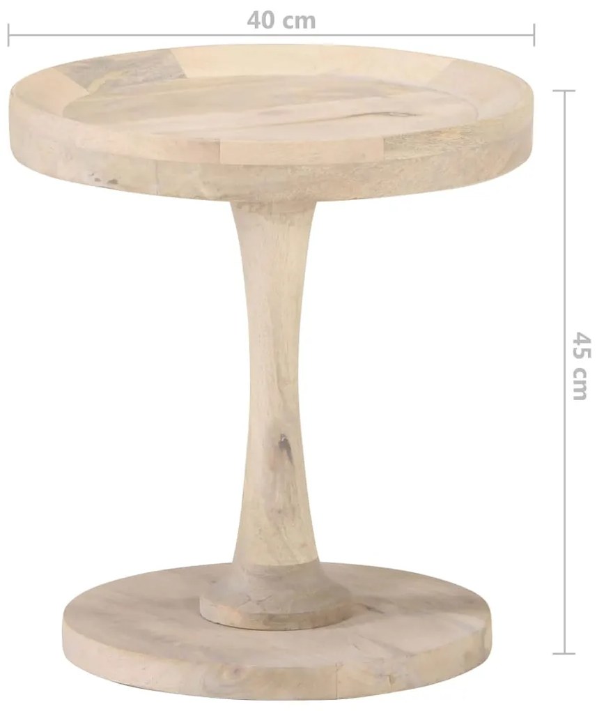 Mesa de apoio Ø40x45 cm madeira de mangueira maciça