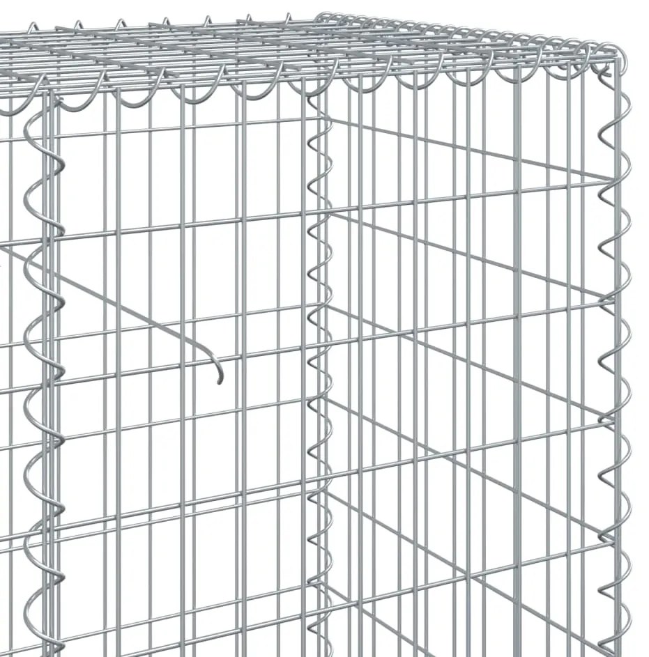 Cesto gabião com cobertura 900x50x100 cm ferro galvanizado