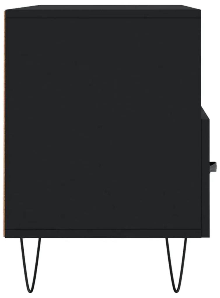 Móvel de TV 102x36x50 cm derivados de madeira preto