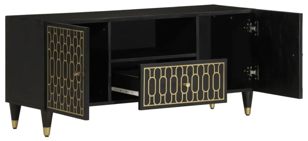 Móvel de TV 105x33x46 cm madeira de mangueira maciça
