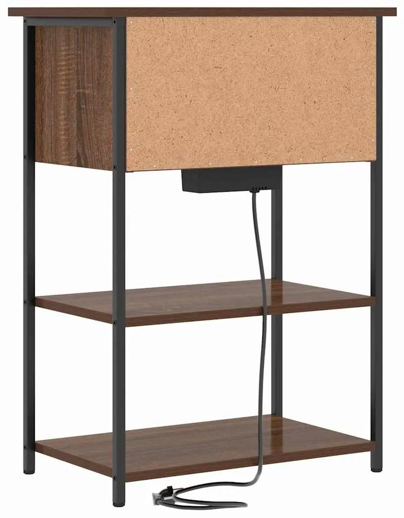 Armário de Cabeceira Carvalho castanho 55 x 31 x 76 cm
