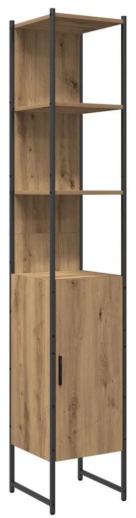 Conjunto de Móveis de Casa de Banho de 4 Peças Carvalho Artesanal Made