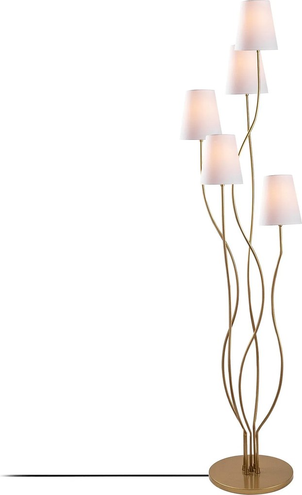 Candeeiro de Pé Bonibon – Ouro e Branco – 44 x 44 x 160 cm