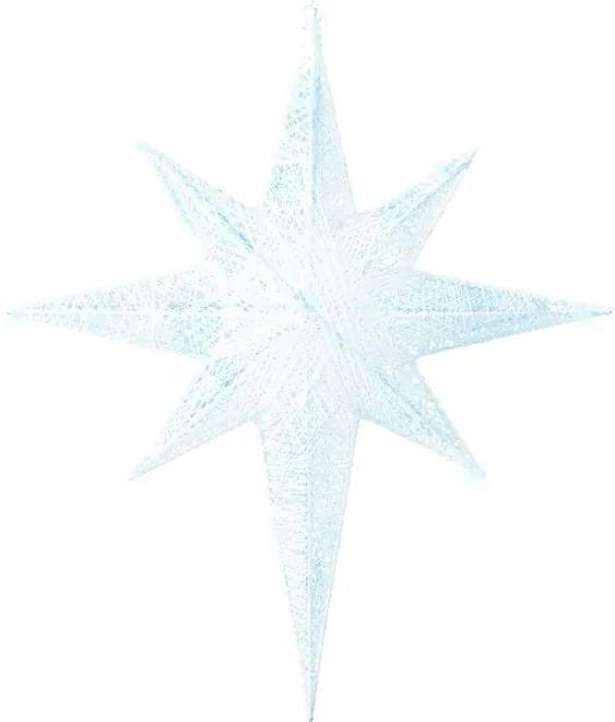 Decoração de parede em forma de estrela branca com LED 67 cm OSMA Beliani