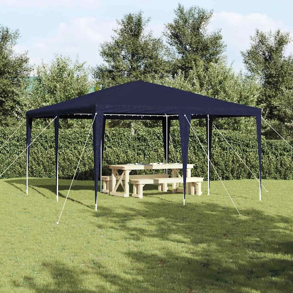 vidaXL Tenda de Festa Azul 400 x 400 x 266 cm Polietileno e Aço
