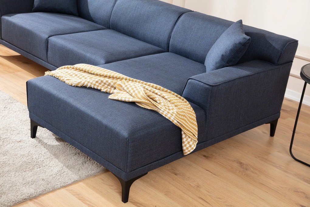 **** Sofá de Canto Petra – Azul – 145 x 250 cm
**