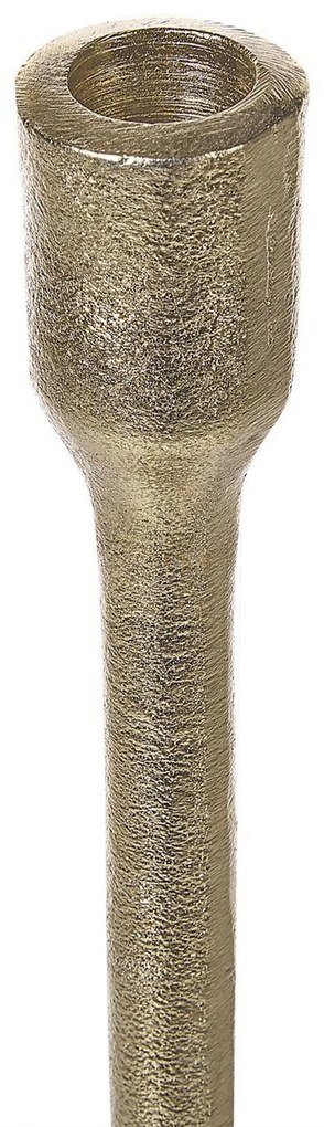 Conjunto de 3 castiçais em metal dourado LIWUNG Beliani